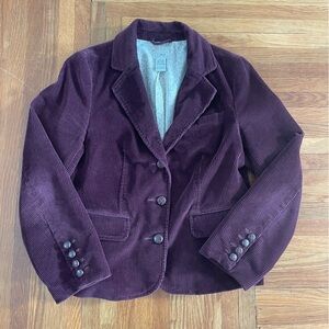 L.L. Bean Plum Corduroy Jacket